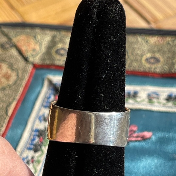 Vintage 925 band ring w/marcasite - Picture 3 of 7